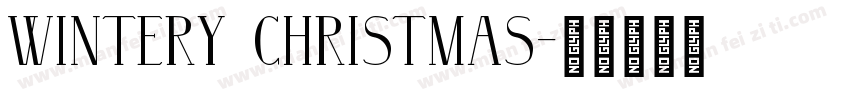 Wintery Christmas字体转换